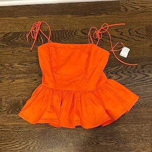 AKIRA Vibrant Orange Camisole Top